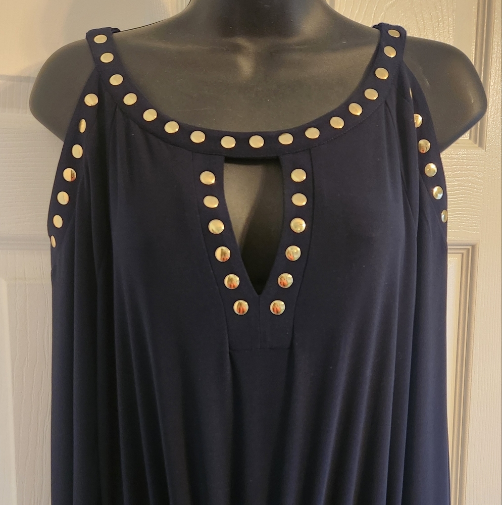 Emma & Michele Navy Jumpsuit